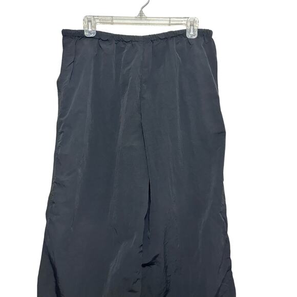 ASOS Wide Leg Pants High Rise Pull-On Style Bungee Cord Adjustable Black W 4 NWT - Picture 5 of 9